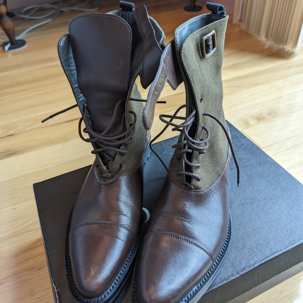 Miu Miu combat boots sz 8.5 (EU 39.5)